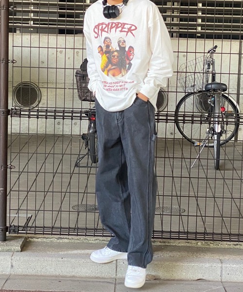 kutir（クティール）の「オーバーサイズバンドロンT（Tシャツ/カットソー・メンズ・チャコールグレー/オフホワイト・LARGE/MEDIUM）」の19枚目の写真