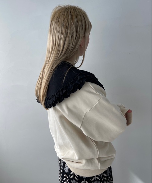 SANSeLF(サンセルフ)の「サーマルフリルつけ襟【SANSeLF】sana22a010(付け襟・レディース・ホワイト/ブラック/グレー・FREE)」の17枚目の写真