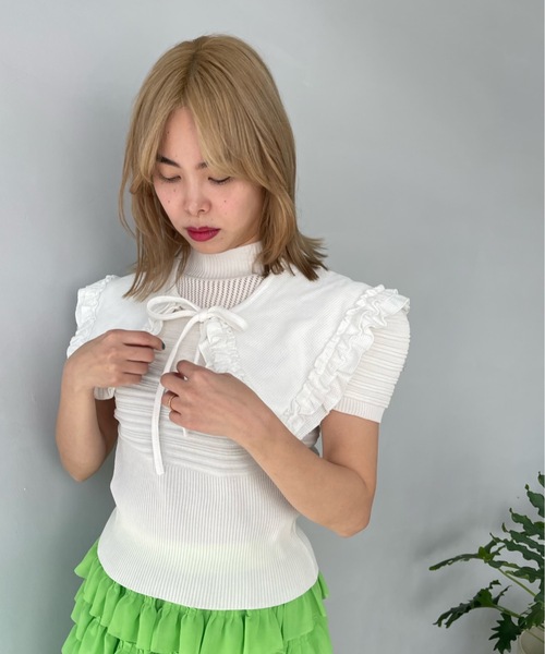 専用♡CHANEL マイアミランウェイ フリル襟シルクシフォンシャツ 専用♡CHANEL マイアミランウェイ フリル襟シルクシフォンシャツ