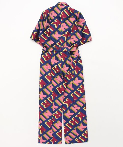 L.H.P Private Brand(エルエイチピープライベートブランド)の「KIRIN/ Peggy Gou/TYPO JACQUARD SHIRT JUMPSUIT(サロペット/オーバーオール・レディース・ブルー・40)」の2枚目の写真
