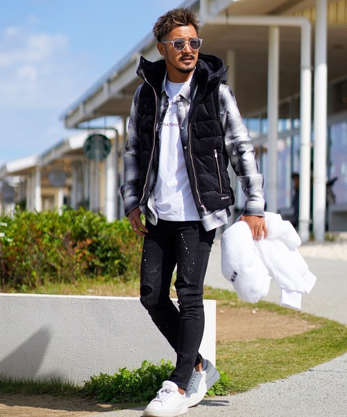 adamsJUGGLER（アダムスジャグラー）の「オンブレチェックロングシャツ（シャツ/ブラウス・メンズ・ブラック/レッド/ベージュ・XL/M/L/S）」の18枚目の写真