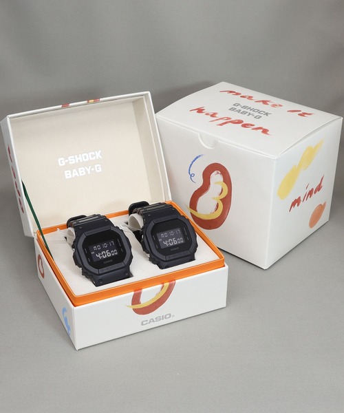 【山瀬まゆみ氏デザインパッケージ】Pair Model / DW-5600BB-1JF × DW-5600BB-1JF