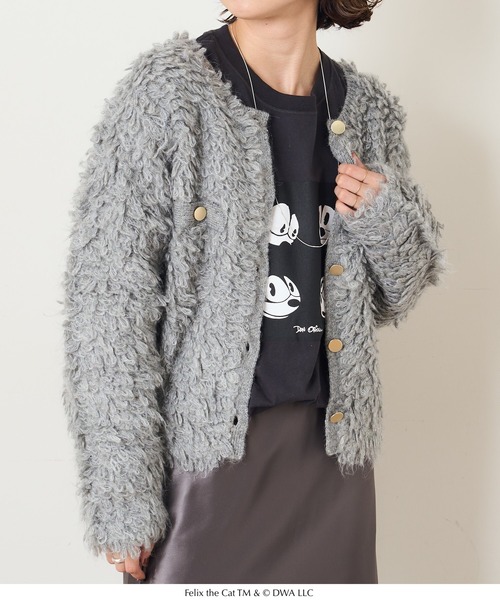 Omekashi(オメカシ)の「【Omekashi×ユニバーサル】FELIX ロングTシャツ(Tシャツ/カットソー・レディース・ブラック・FREE)」の16枚目の写真
