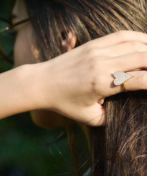 mikomori(ミコモリ)の「HEART RING(リング・レディース・ゴールド・FREE)」の2枚目の写真