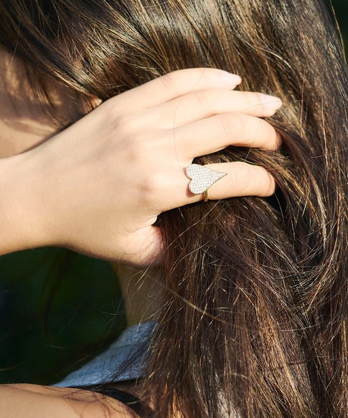 mikomori(ミコモリ)の「HEART RING(リング・レディース・ゴールド・FREE)」の4枚目の写真