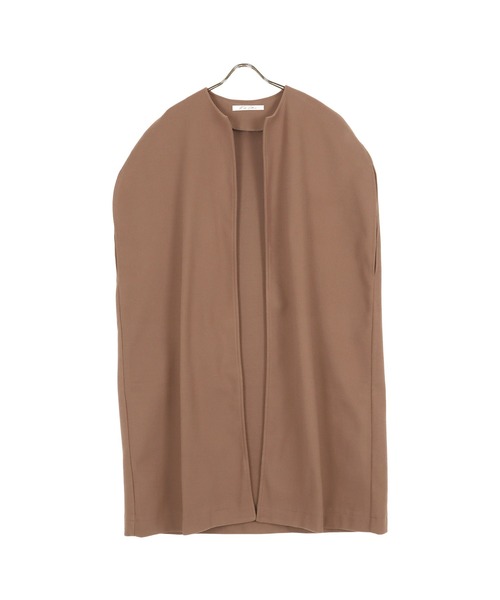 KOBE LETTUCE（コウベレタス）の「ロングケープコート[K1193]（その他アウター・レディース・ブラウン/ブラック/ライトベージュ/グレー・FREE）」の4枚目の写真