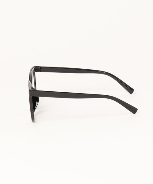 ファッション・伊達メガネ ブラック スクエアフレーム 極太フレーム 黒縁 スクエア 伊達メガネ サングラス 黒×クリア