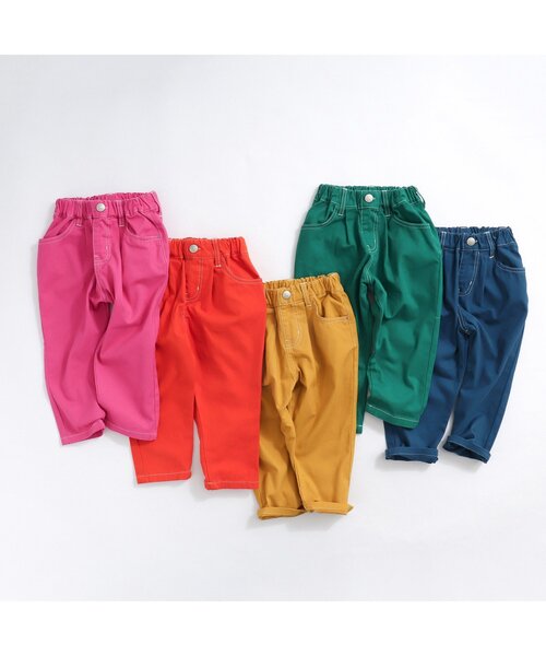BREEZE（ブリーズ）の「ビビットカラバリパンツ（その他パンツ・キッズ・オレンジ/ブルー/イエロー/ピンク/グリーン・120/130/140/80/90/110/100）」の6枚目の写真
