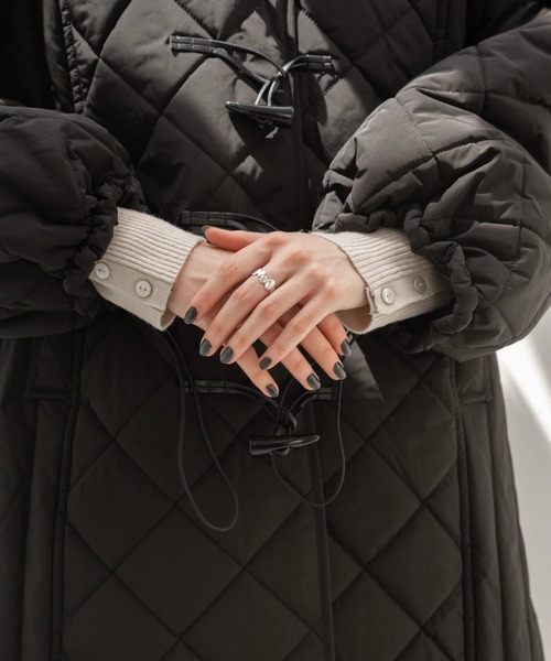 WILLFULLY（ウィルフリー）の「quilting toggle 2pattern midi A/coat