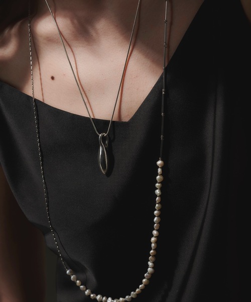 loni（ロニ）の「【金属アレルギー対応】Seed necklace （モチーフネックレス）/ニッケルフリーメッキ（ネックレス・レディース・シルバー/ゴールド・FREE）」の8枚目の写真