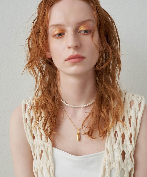 loni（ロニ）の「【金属アレルギー対応】Seed necklace （モチーフネックレス）/ニッケルフリーメッキ（ネックレス・レディース・シルバー/ゴールド・FREE）」の20枚目の写真