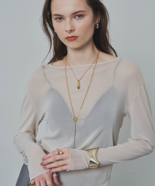 loni（ロニ）の「【金属アレルギー対応】Seed necklace （モチーフネックレス）/ニッケルフリーメッキ（ネックレス・レディース・シルバー/ゴールド・FREE）」の14枚目の写真