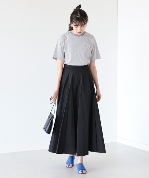 Ray BEAMS(レイビームス)の「DANTON / ボーダー ショートスリーブ Tシャツ(Tシャツ/カットソー・レディース・グレー×ホワイト/ネイビー系/レッド系その他・S)」の7枚目の写真