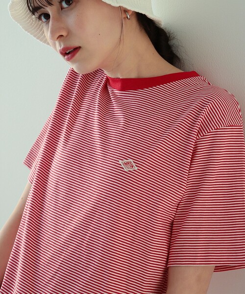 Ray BEAMS(レイビームス)の「DANTON / ボーダー ショートスリーブ Tシャツ(Tシャツ/カットソー・レディース・グレー×ホワイト/ネイビー系/レッド系その他・S)」の13枚目の写真