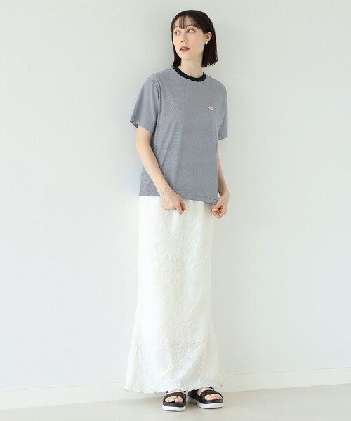 Ray BEAMS(レイビームス)の「DANTON / ボーダー ショートスリーブ Tシャツ(Tシャツ/カットソー・レディース・グレー×ホワイト/ネイビー系/レッド系その他・S)」の10枚目の写真