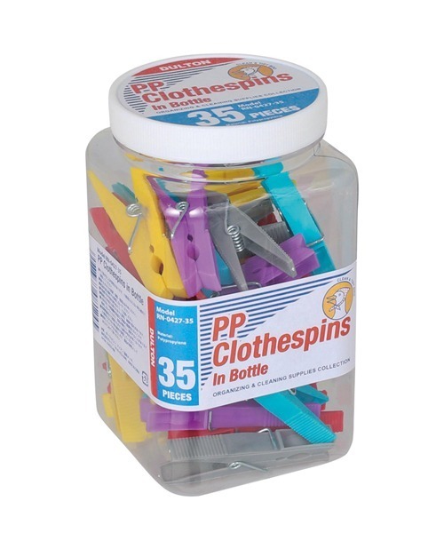 DULTON（ダルトン）の「35PCS PP CLOTHESPIN IN BOTTLE /ポリプロピレン クロスピン イン ボトル 35pcs