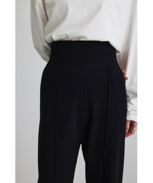 ¥7,150 STYLEMIXER センターシームニットパンツM（BLK） STYLEMIXER（スタイルミキサー）の「センターシームニットパンツ