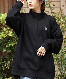 US.POLO ASSN. ユーエスポロアッスン / ブランド別注ハーフジップ スウェット トレーナー