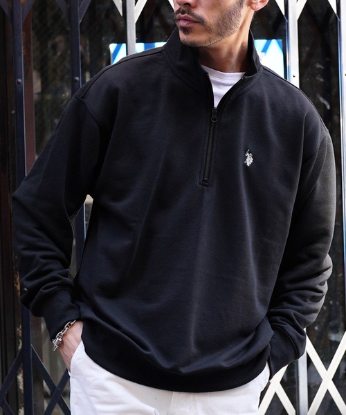U.S. POLO ASSN.(ユーエスポロアッスン)の「US.POLO ASSN. ユーエスポロアッスン / ブランド別注ハーフジップ スウェット トレーナー(スウェット・メンズ・ホワイト系その他/グレー系その他2/グレー系その他3/グレー系その他4/グリーン系その他/グリーン系その他2/ブルー系その他/ブラック系その他2/グレー系その他/ブルー系その他2/ブラック系その他/ホワイト系その他2・MEDIUM/LARGE)」の11枚目の写真