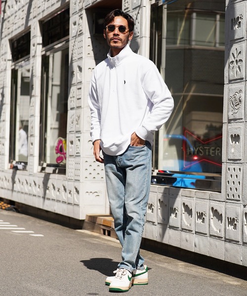 U.S. POLO ASSN.(ユーエスポロアッスン)の「US.POLO ASSN. ユーエスポロアッスン / ブランド別注ハーフジップ スウェット トレーナー(スウェット・メンズ・ホワイト系その他/グレー系その他2/グレー系その他3/グレー系その他4/グリーン系その他/グリーン系その他2/ブルー系その他/ブラック系その他2/グレー系その他/ブルー系その他2/ブラック系その他/ホワイト系その他2・MEDIUM/LARGE)」の14枚目の写真