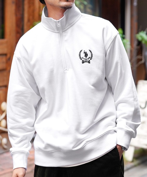 U.S. POLO ASSN.(ユーエスポロアッスン)の「US.POLO ASSN. ユーエスポロアッスン / ブランド別注ハーフジップ スウェット トレーナー(スウェット・メンズ・ホワイト系その他/グレー系その他2/グレー系その他3/グレー系その他4/グリーン系その他/グリーン系その他2/ブルー系その他/ブラック系その他2/グレー系その他/ブルー系その他2/ブラック系その他/ホワイト系その他2・MEDIUM/LARGE)」の16枚目の写真