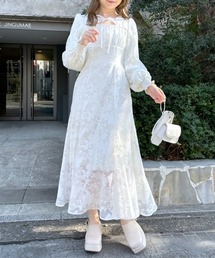 OLIVE des OLIVE | 【WEB限定カラー有】デコルテ開きフレアワンピース(ワンピース)