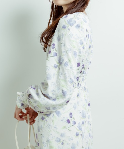 OLIVE des OLIVE（オリーブデオリーブ）の「【WEB限定カラー有】デコルテ開きフレアワンピース　1031090050（ワンピース・レディース・ホワイト系その他/ピンク/オフホワイト/ブラック/サックスブルー・FREE）」の16枚目の写真