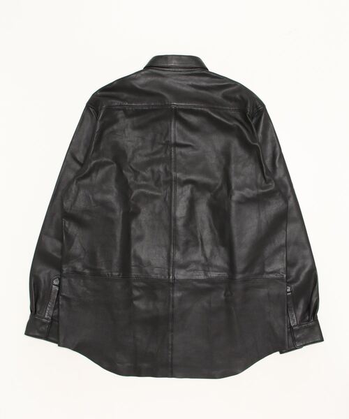 bukht（ブフト）の「【bukht ブフト】LEATHER SHIRTS　レザーシャツ（シャツ/ブラウス・メンズ・ブラック・3/2）」の6枚目の写真