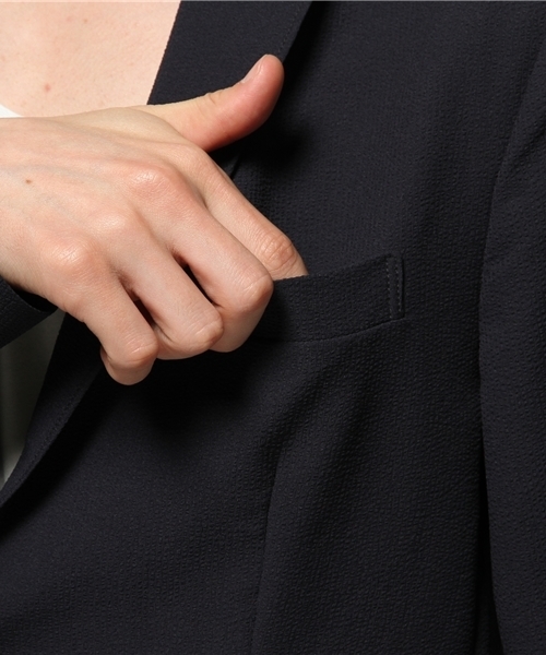 EDIFICE（エディフィス）の「◇ポリエステル サッカー 2Bジャケット（その他アウター・メンズ・ネイビー・48/50/44/46）」の10枚目の写真