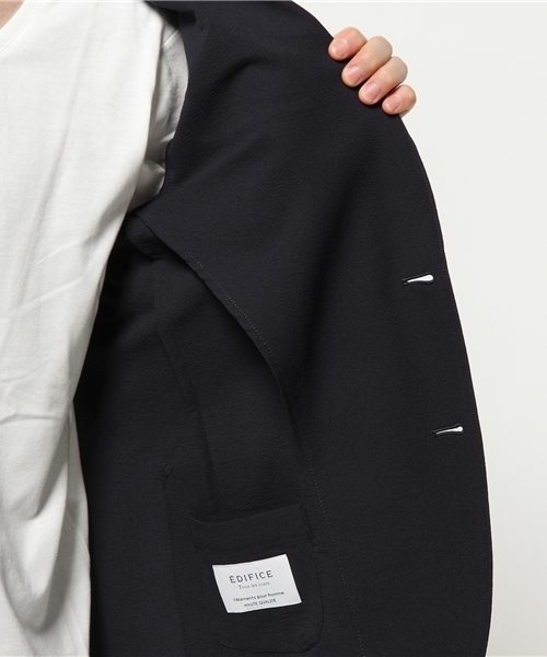 EDIFICE（エディフィス）の「◇ポリエステル サッカー 2Bジャケット（その他アウター・メンズ・ネイビー・48/50/44/46）」の12枚目の写真