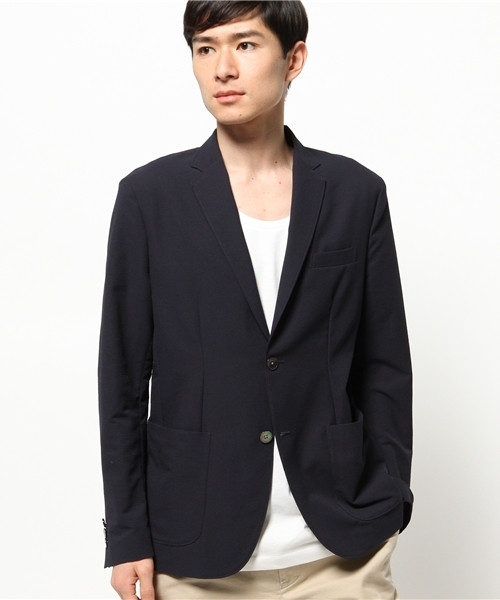 EDIFICE（エディフィス）の「◇ポリエステル サッカー 2Bジャケット（その他アウター・メンズ・ネイビー・48/50/44/46）」の14枚目の写真