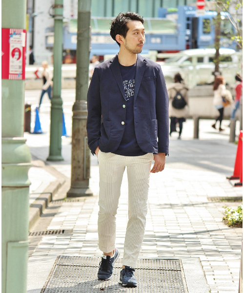 EDIFICE（エディフィス）の「◇ポリエステル サッカー 2Bジャケット（その他アウター・メンズ・ネイビー・48/50/44/46）」の17枚目の写真