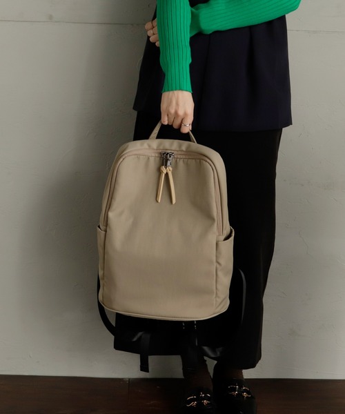 VitaFelice（ヴィータフェリーチェ）の「ナイロンリュックサック(L)（バックパック/リュック・レディース・ブラック/ベージュ/グレー・FREE）」の10枚目の写真