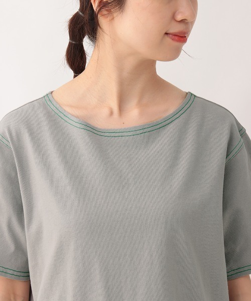 チチカカ（チチカカ）の「ワンポイントフロル刺繍Tシャツワンピース（ワンピース・レディース・ネイビー/グレー/アイボリー・FREE）」の14枚目の写真