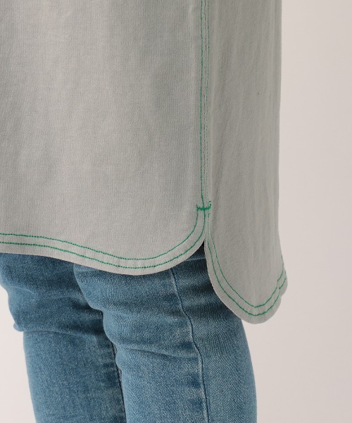 チチカカ（チチカカ）の「ワンポイントフロル刺繍Tシャツワンピース（ワンピース・レディース・ネイビー/グレー/アイボリー・FREE）」の16枚目の写真