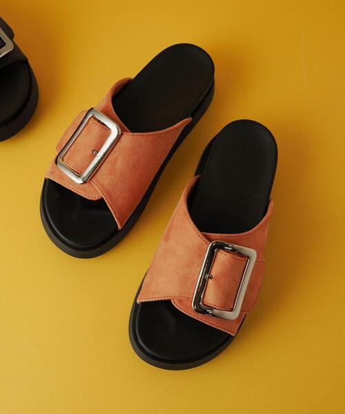 CITEN(シテン)の「<CITEN>ヒュージバックル サンダル(サンダル・レディース・ブラック/シャーベット/ベージュ/ホワイト・S/M/L)」の10枚目の写真