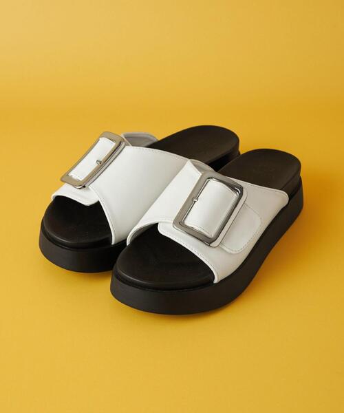 CITEN(シテン)の「<CITEN>ヒュージバックル サンダル(サンダル・レディース・ブラック/シャーベット/ベージュ/ホワイト・S/M/L)」の11枚目の写真