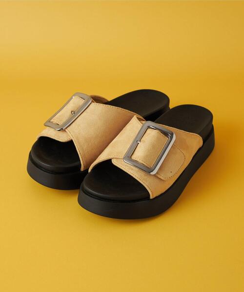 CITEN(シテン)の「<CITEN>ヒュージバックル サンダル(サンダル・レディース・ブラック/シャーベット/ベージュ/ホワイト・S/M/L)」の14枚目の写真