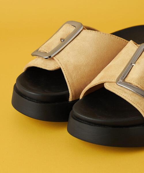 CITEN(シテン)の「<CITEN>ヒュージバックル サンダル(サンダル・レディース・ブラック/シャーベット/ベージュ/ホワイト・S/M/L)」の18枚目の写真