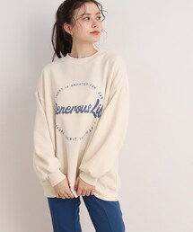 Cutie Blonde | 裏起毛オーバーサイズロゴスウェット(スウェット)