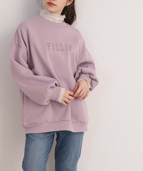 Cutie Blonde(キューティーブロンド)の「◆ロゴスウェット(スウェット・レディース・ホワイト系3/チャコール/ライトパープル/ネイビー系・00)」の1枚目の写真