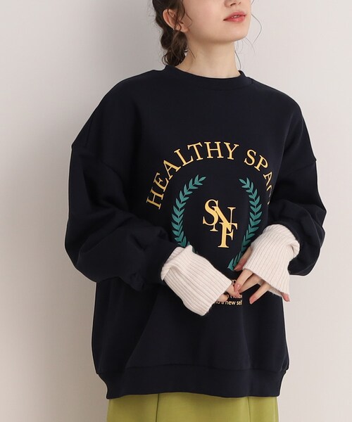 Cutie Blonde(キューティーブロンド)の「◆ロゴスウェット(スウェット・レディース・ホワイト系3/チャコール/ライトパープル/ネイビー系・00)」の20枚目の写真