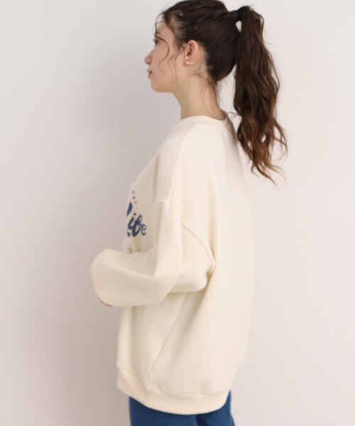 Cutie Blonde(キューティーブロンド)の「◆ロゴスウェット(スウェット・レディース・ホワイト系3/チャコール/ライトパープル/ネイビー系・00)」の21枚目の写真