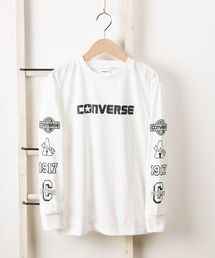 CONVERSE（コンバース）の「【CONVERSE/コンバース】ワイドシルエット ブランドロゴ 袖プリント 長袖Tシャツ/袖ロゴ ロングスリーブ カットソー【140ｃｍ-160ｃｍ】（Tシャツ/カットソー・キッズ）」