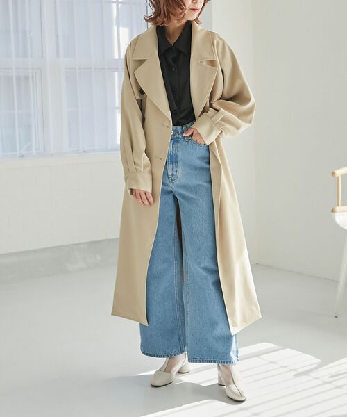 MAJESTIC LEGON（マジェスティックレゴン）の「肩あきケープブラウス（シャツ/ブラウス・レディース・アイボリー/ピンク/ライトグレー/ブラック・MEDIUM）」の10枚目の写真