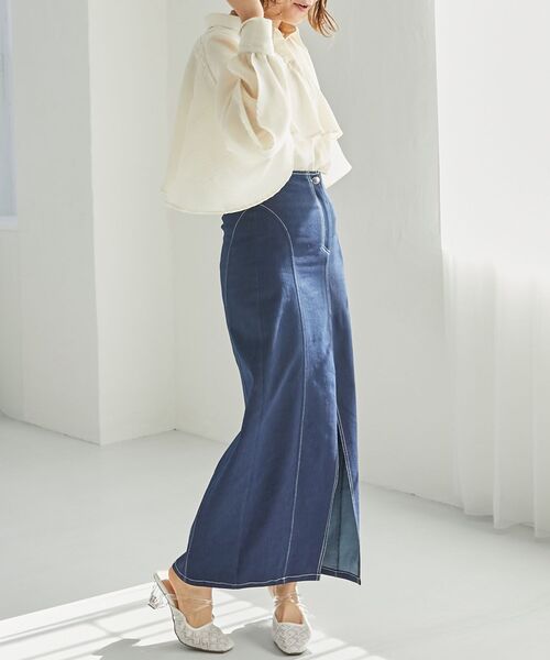 MAJESTIC LEGON（マジェスティックレゴン）の「肩あきケープブラウス（シャツ/ブラウス・レディース・アイボリー/ピンク/ライトグレー/ブラック・MEDIUM）」の12枚目の写真