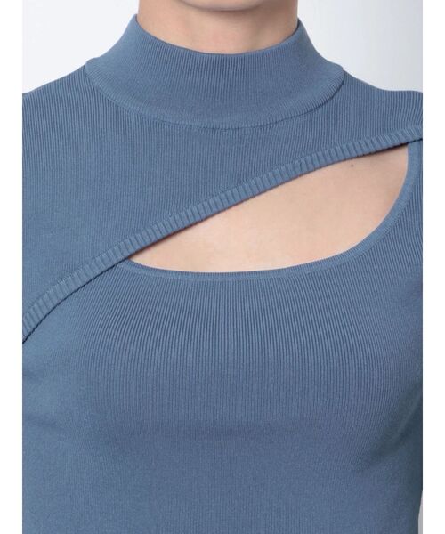 MURUA(ムルーア)の「変形ネックハーフニット(ニット/セーター・レディース・アイボリー/ブラック/ブルー・FREE)」の19枚目の写真