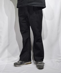 12オンス デニムセミフレアパンツ【IR】 オーバーサイズ メンズ レディース