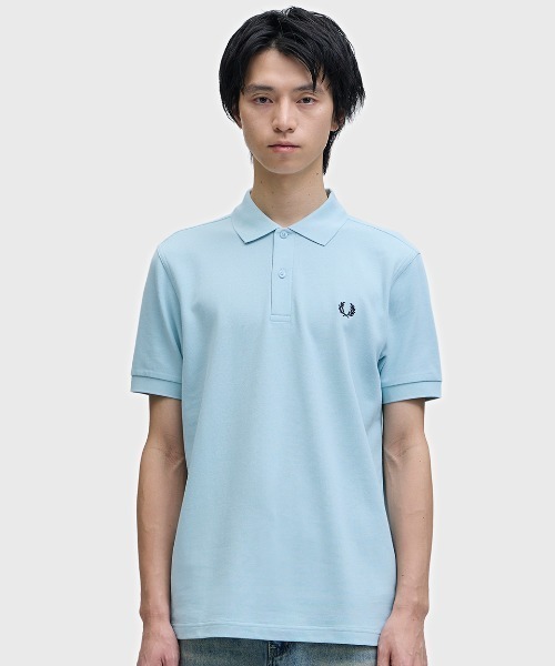 希少✨FREDPERRY フレッドペリー　プリーツ 切り替え ポロシャツ 水色 FRED PERRY（フレッドペリー） ポロシャツ M3600 ツイン ティップド