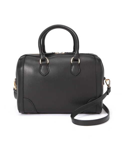 N.（N. Natural Beauty Basic）（エヌエヌナチュラルビューティーベーシック）の「ステッチボストンバッグ（トートバッグ・レディース・ベージュ/ブラック・ﾌﾘ-）」の3枚目の写真